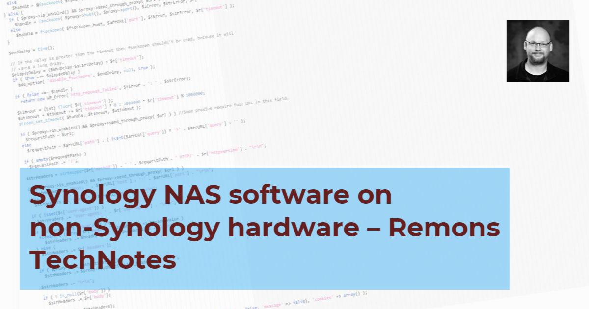 synology-nas-software-on-non-synology-hardware-remons-technotes