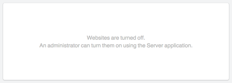Webservices Turned Off