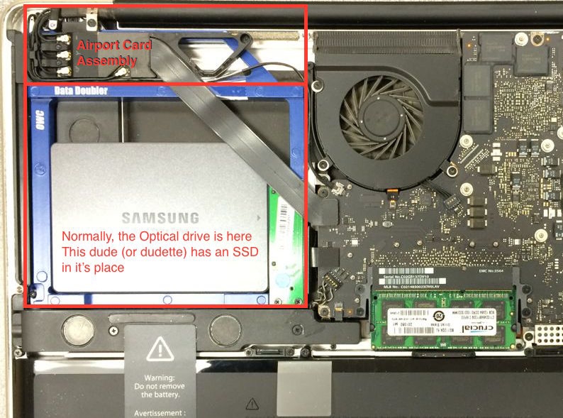 Image of Airport Card Assembly in A1297 Late 2011 body
