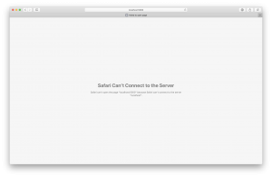 error composing block page safari